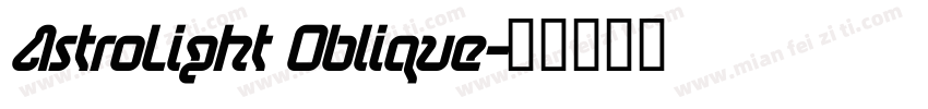 AstroLight Oblique字体转换